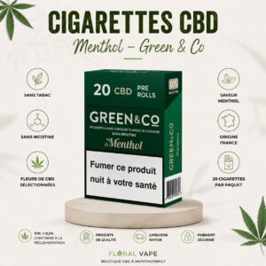 Cigarettes CBD Menthol – Green & Co