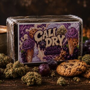 Cali Dry DC10 – Résine CBD aux arômes Grape Cookies